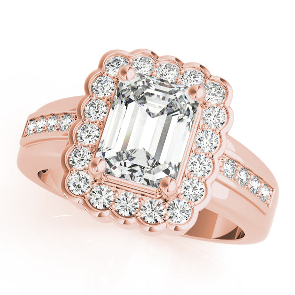 Classic Halo Channel-Set Diamond Engagement Ring (1/4 ct. tw.)