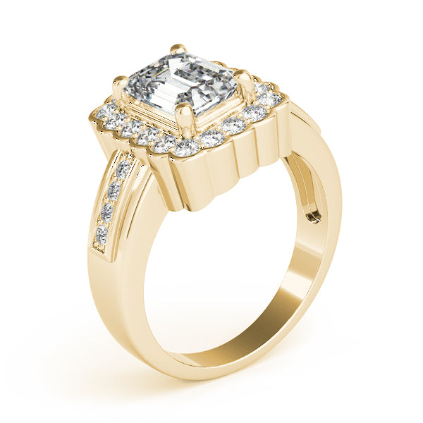 Classic Halo Channel-Set Diamond Engagement Ring (1/4 ct. tw.)