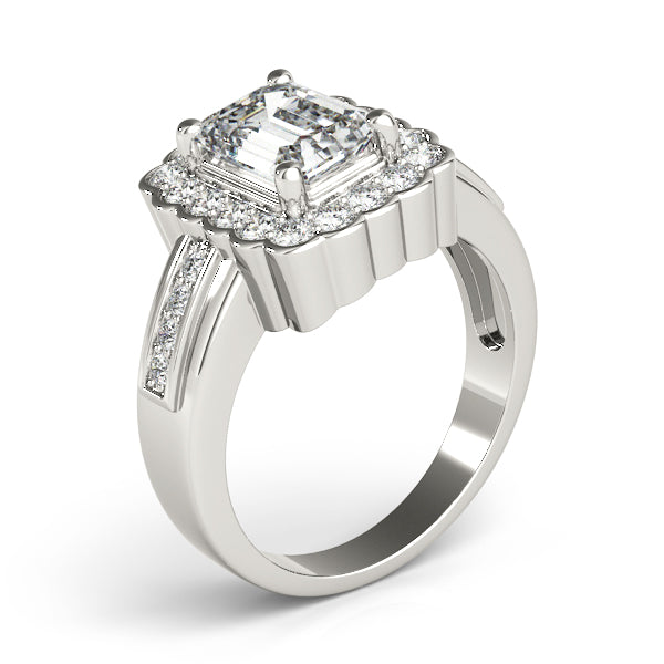 Classic Halo Channel-Set Diamond Engagement Ring (1/4 ct. tw.)
