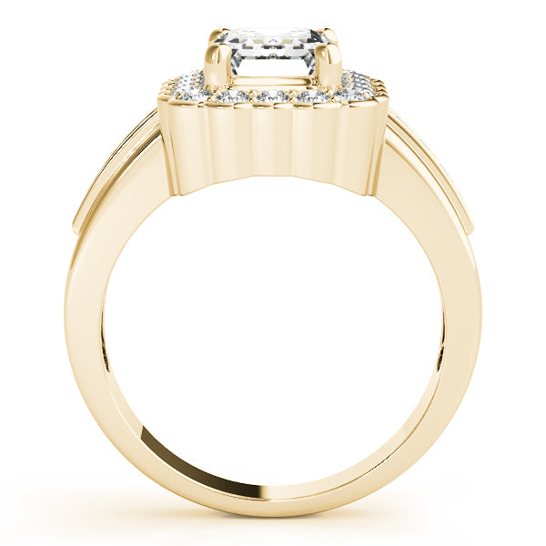 Classic Halo Channel-Set Diamond Engagement Ring (1/4 ct. tw.)