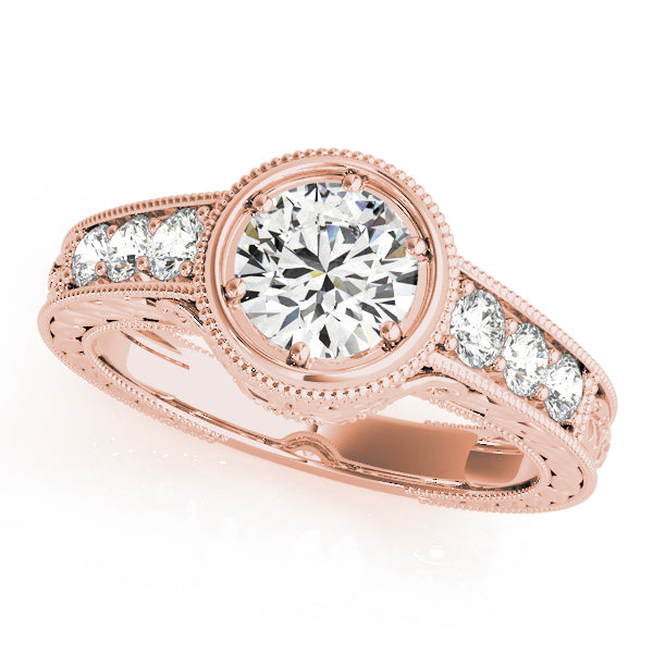 Vintage Bezel and Channel-Set Diamond Engagement Ring (1/3 ct. tw.)