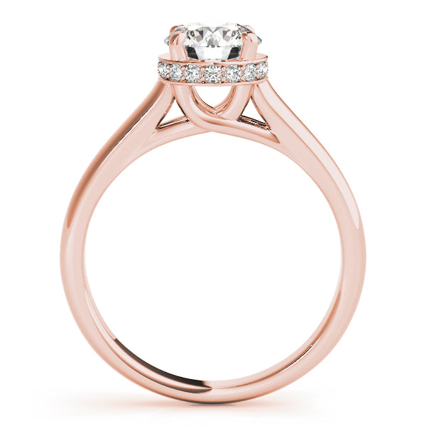 Classic Hidden Halo Diamond Engagement Ring (1/20 ct. tw.)