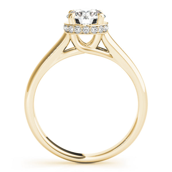 Classic Hidden Halo Diamond Engagement Ring (1/20 ct. tw.)