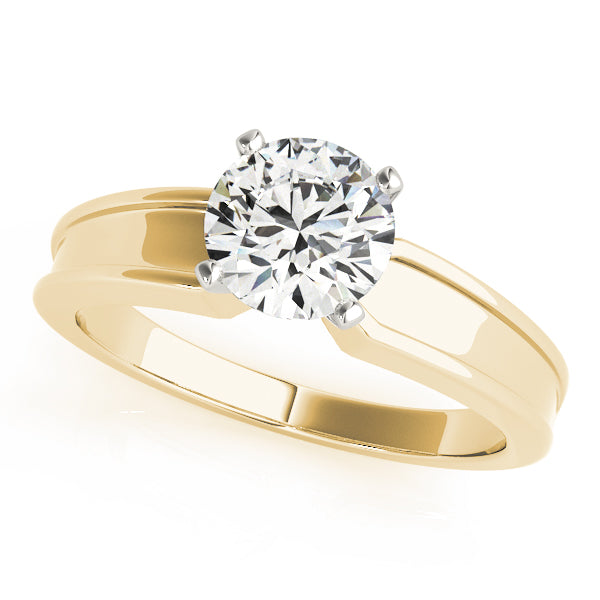 Classic Four-Prong Solitaire Diamond Engagement Ring