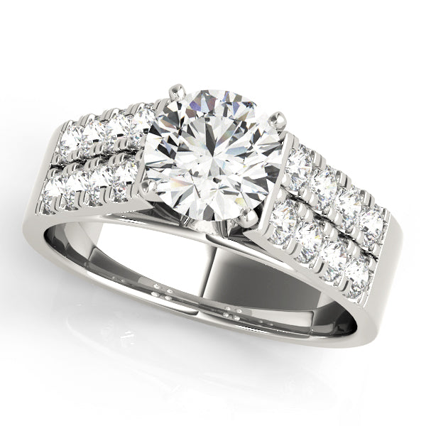Double Row Prong-Set Diamond Engagement Ring (1/2 ct. tw.)