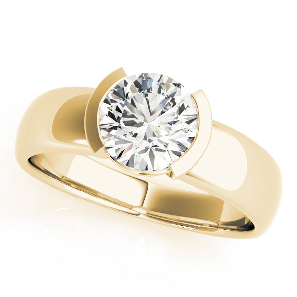 Modern Tension-Set Engagement Ring