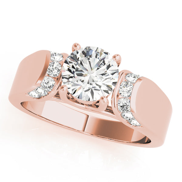 Graduated Channel-Set Diamond Engagement Ring (1/2 ct. tw.)