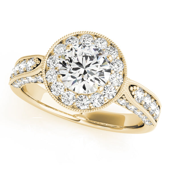 Halo Pavé Diamond Engagement Ring (3/4 ct. tw.)