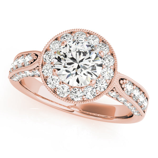 Halo Pavé Diamond Engagement Ring (3/4 ct. tw.)