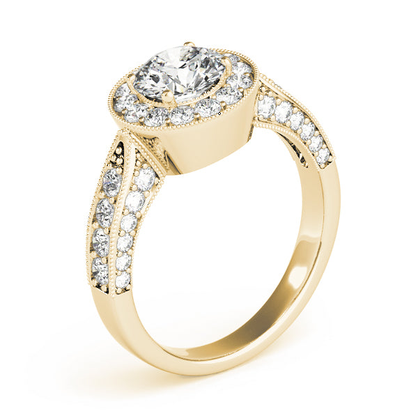 Halo Pavé Diamond Engagement Ring (3/4 ct. tw.)