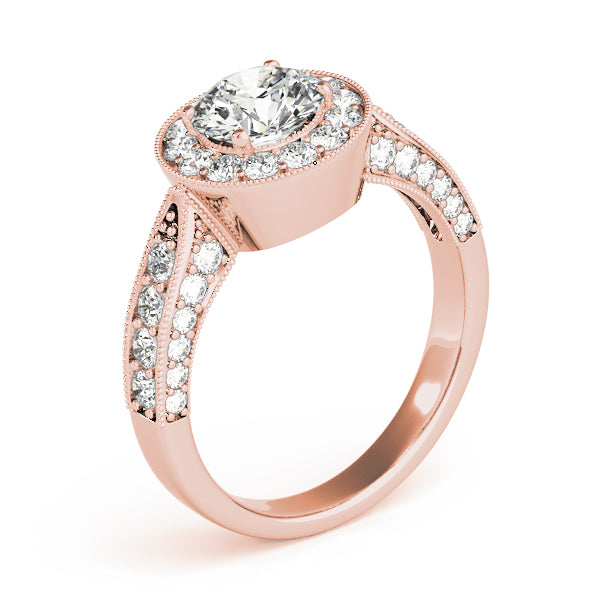 Halo Pavé Diamond Engagement Ring (3/4 ct. tw.)