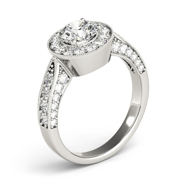 Halo Pavé Diamond Engagement Ring (3/4 ct. tw.)