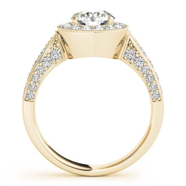 Halo Pavé Diamond Engagement Ring (3/4 ct. tw.)