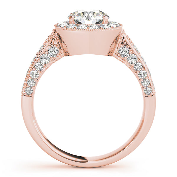 Halo Pavé Diamond Engagement Ring (3/4 ct. tw.)