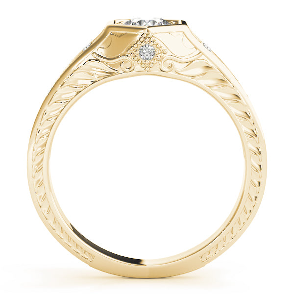 Vintage-Inspired Geometric Diamond Engagement Ring (3/4 ct. tw.)