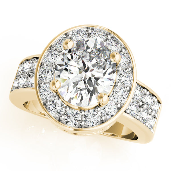 Halo Pavé Diamond Engagement Ring (3/4 ct. tw.)