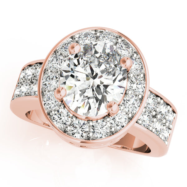 Halo Pavé Diamond Engagement Ring (3/4 ct. tw.)