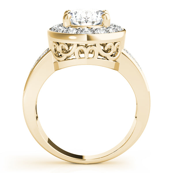 Halo Pavé Diamond Engagement Ring (3/4 ct. tw.)