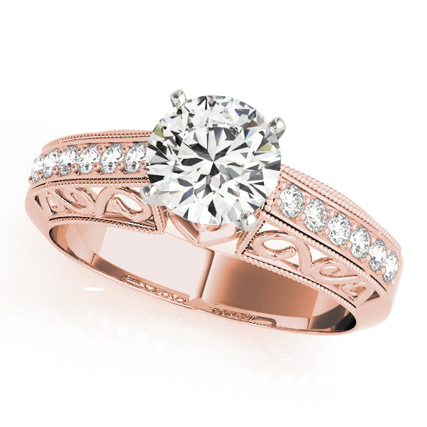 Vintage Filigree Diamond Engagement Ring (1/8 ct. tw.)
