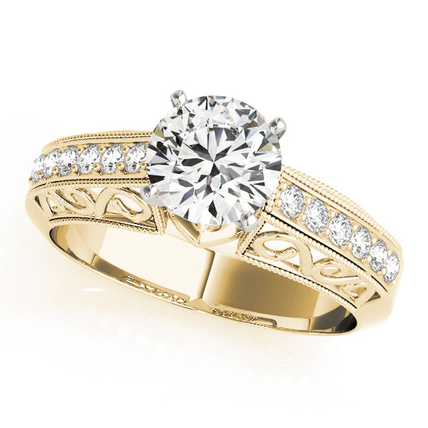 Vintage Filigree Diamond Engagement Ring (1/8 ct. tw.)