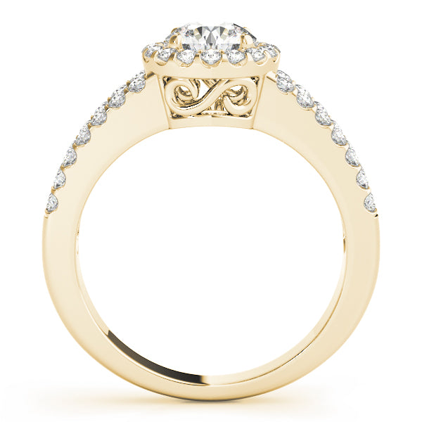 Halo Split Shank Diamond Engagement Ring (5/8 ct. tw.)