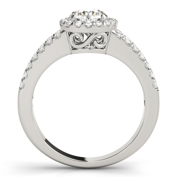 Halo Split Shank Diamond Engagement Ring (5/8 ct. tw.)