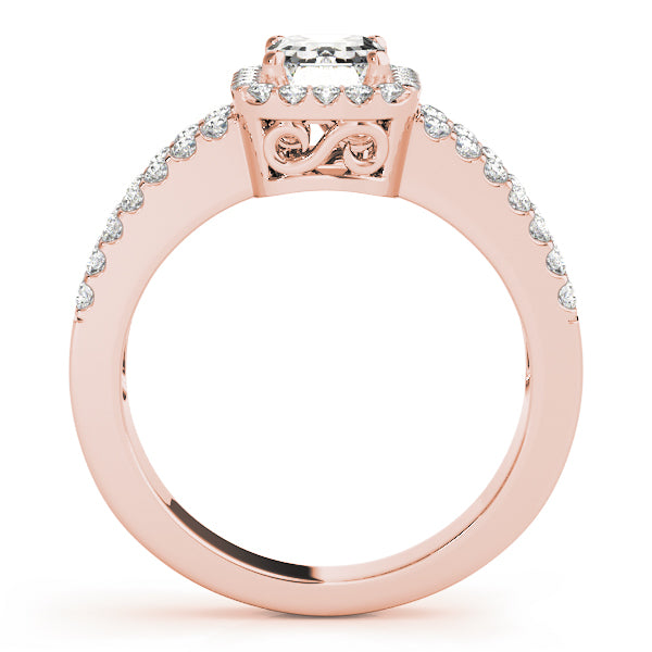 Split Shank Halo Diamond Engagement Ring (5/8 ct. tw.)