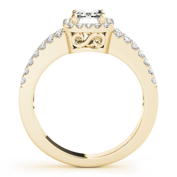 Split Shank Halo Diamond Engagement Ring (5/8 ct. tw.)