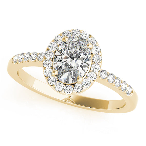 Petite Halo Pavé Diamond Engagement Ring (1/5 ct. tw.)