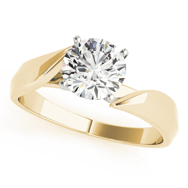 Split Shank Solitaire Engagement Ring