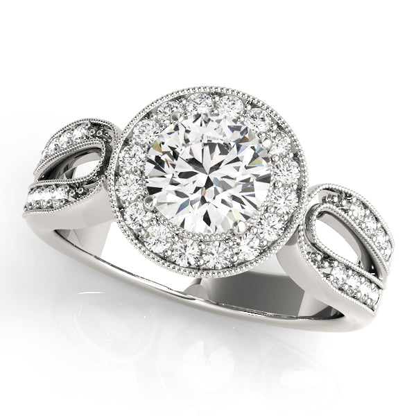 Vintage Halo Diamond Engagement Ring (1/3 ct. tw.)
