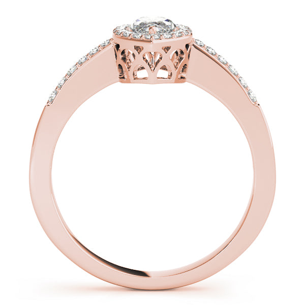 Halo Pavé Diamond Engagement Ring (1/4 ct. tw.)