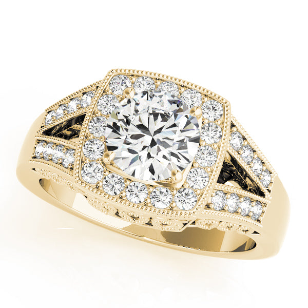 Vintage Halo Diamond Engagement Ring (1/3 ct. tw.)