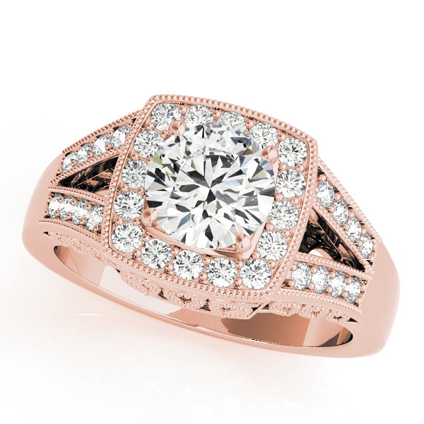 Vintage Halo Diamond Engagement Ring (1/3 ct. tw.)