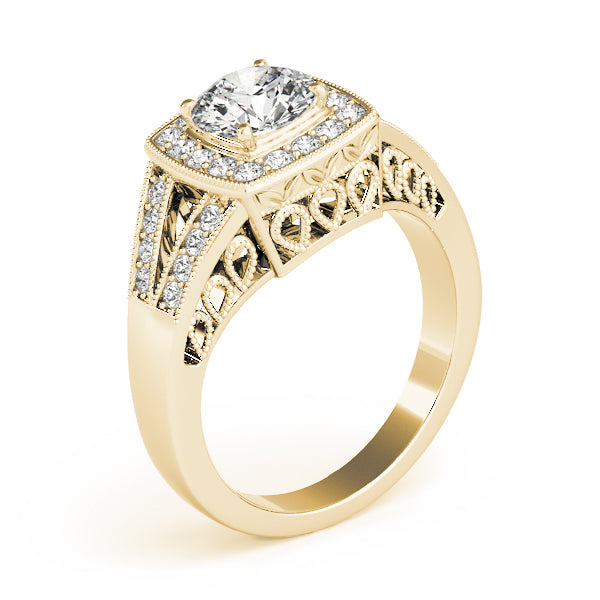 Vintage Halo Diamond Engagement Ring (1/3 ct. tw.)
