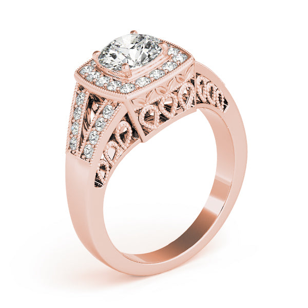 Vintage Halo Diamond Engagement Ring (1/3 ct. tw.)