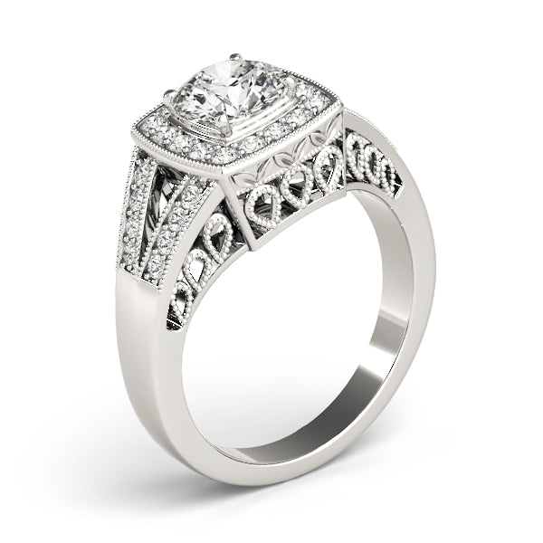 Vintage Halo Diamond Engagement Ring (1/3 ct. tw.)