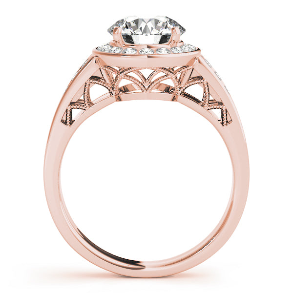 Bezel Halo Diamond Engagement Ring (1/6 ct. tw.)