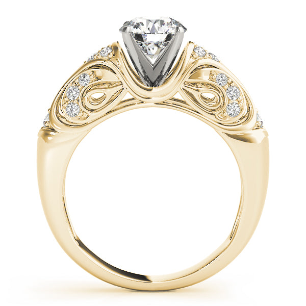 Romantic Pavé Diamond Engagement Ring (1/5 ct. tw.)