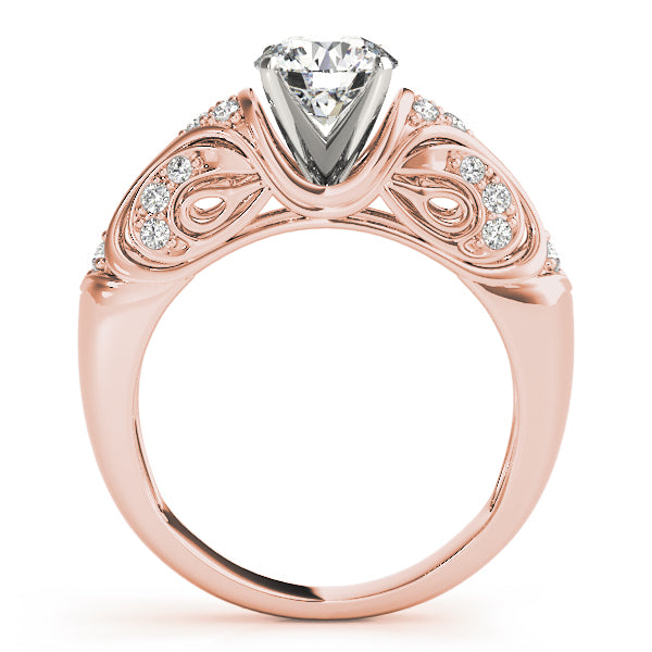 Romantic Pavé Diamond Engagement Ring (1/5 ct. tw.)