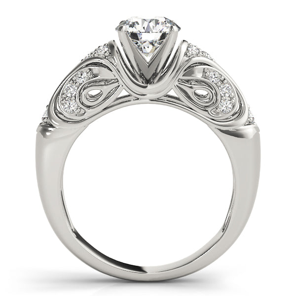 Romantic Pavé Diamond Engagement Ring (1/5 ct. tw.)