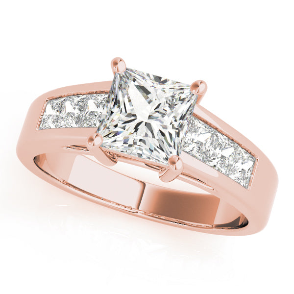 Channel-Set Princess Diamond Engagement Ring (5/8 ct. tw.)