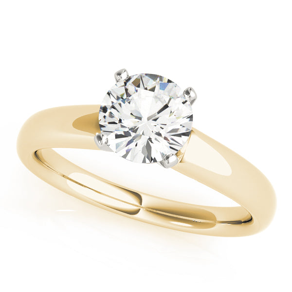 Classic Four-Prong Solitaire Diamond Engagement Ring