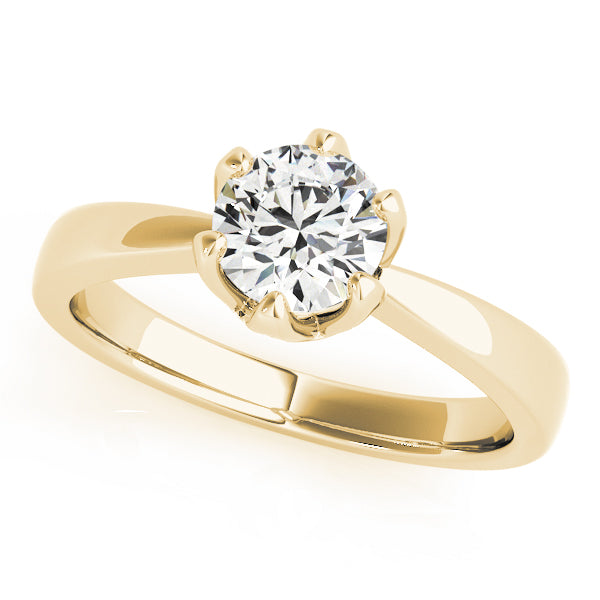 Classic Six-Prong Solitaire Diamond Engagement Ring