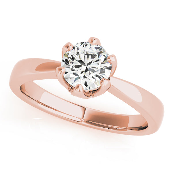 Classic Six-Prong Solitaire Diamond Engagement Ring
