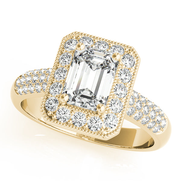 Halo Pavé Diamond Engagement Ring (7/8 ct. tw.)