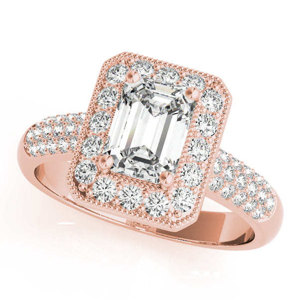 Halo Pavé Diamond Engagement Ring (7/8 ct. tw.)