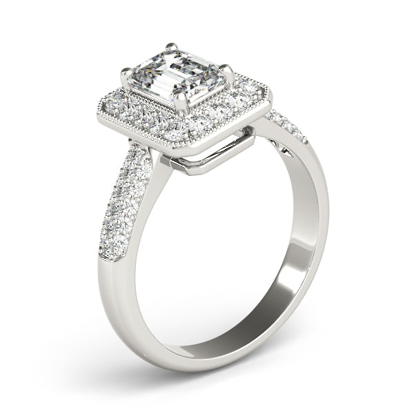 Halo Pavé Diamond Engagement Ring (7/8 ct. tw.)