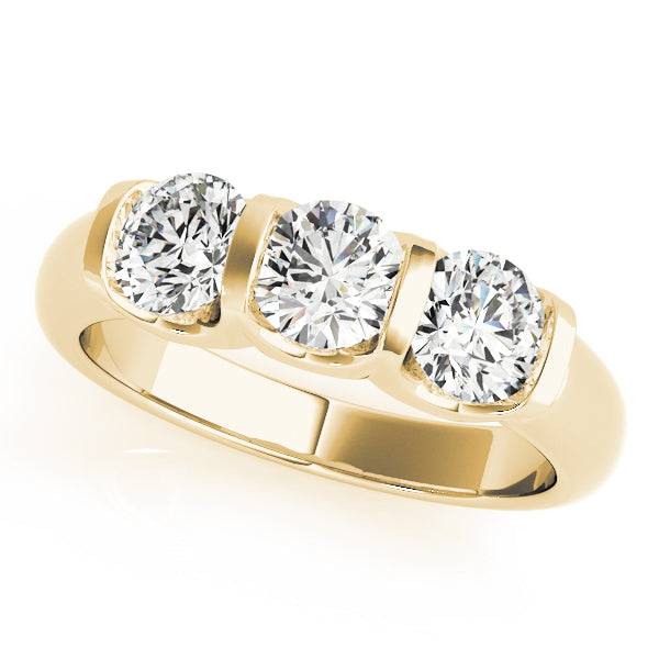 Classic Three-Stone Diamond Engagement Ring