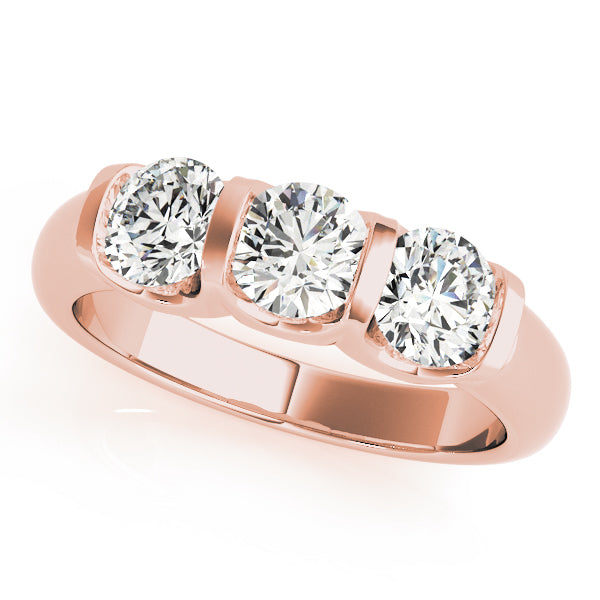 Classic Three-Stone Diamond Engagement Ring